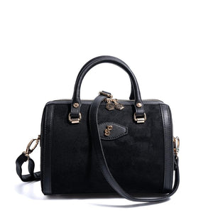 Silver & Polo SP1091 Kadın El Çantası Süet Siyah