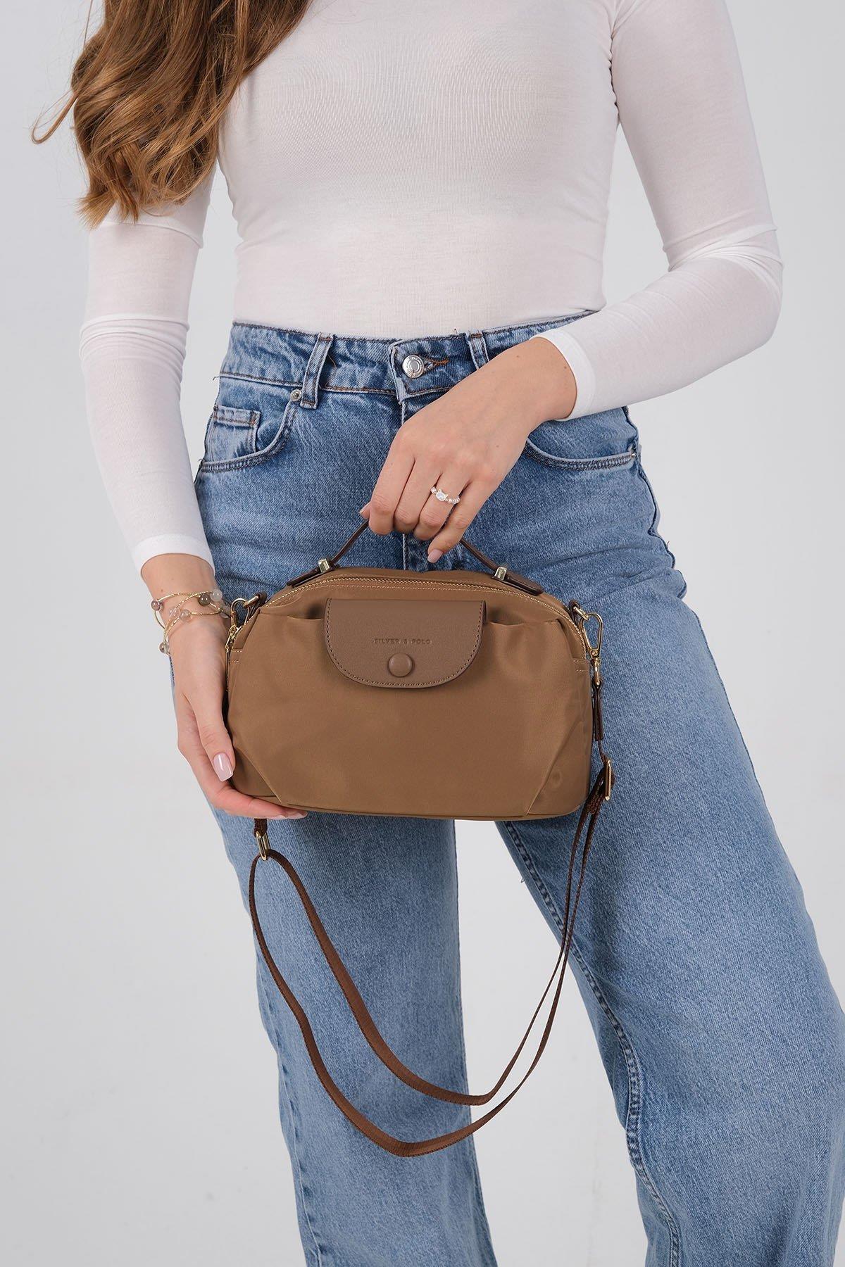 Silver & Polo SP1223 Kadın Çapraz Çanta Tütün-Kahve