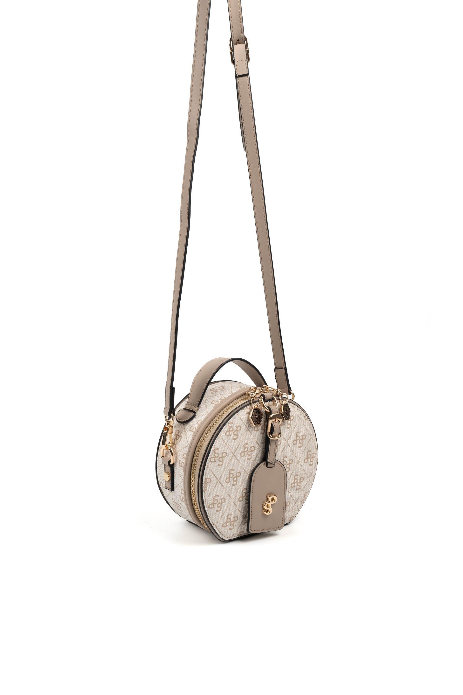 Silver & Polo Bej - Kum SP1163 Kadın Çapraz Çanta