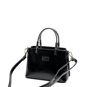 Silver & Polo SP987 Kadın El Çantası Alaska Siyah-Rugan Siyah