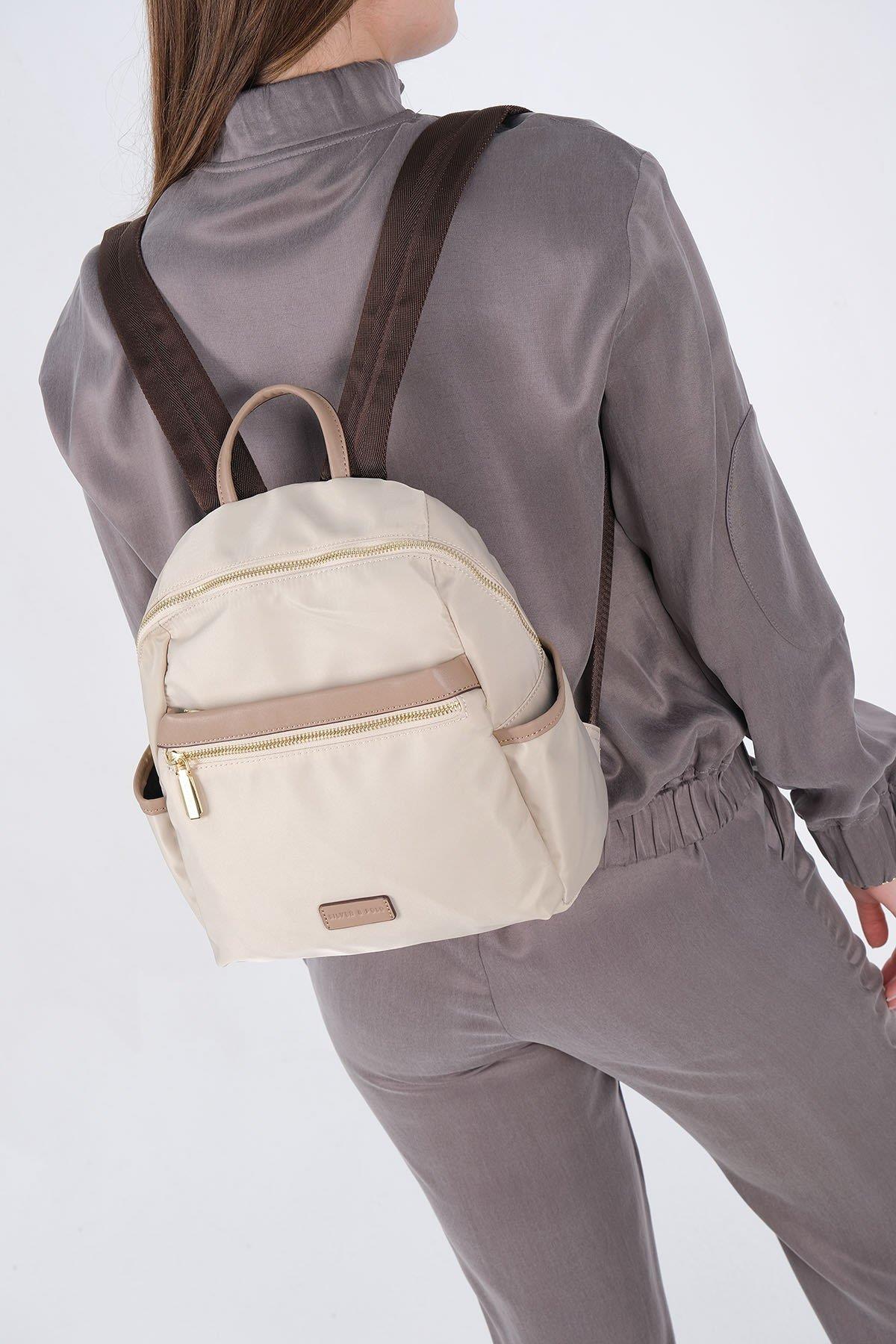 Silver & Polo SP1209 Kadın Sırt Çantası Bej-Kum