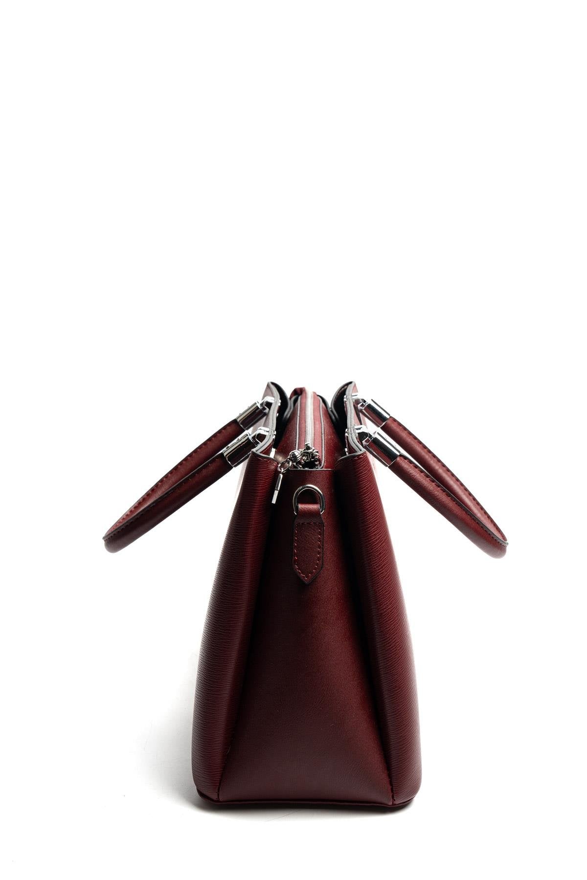 Silver & Polo SP1000 Kadın El Çantası Düz Bordo