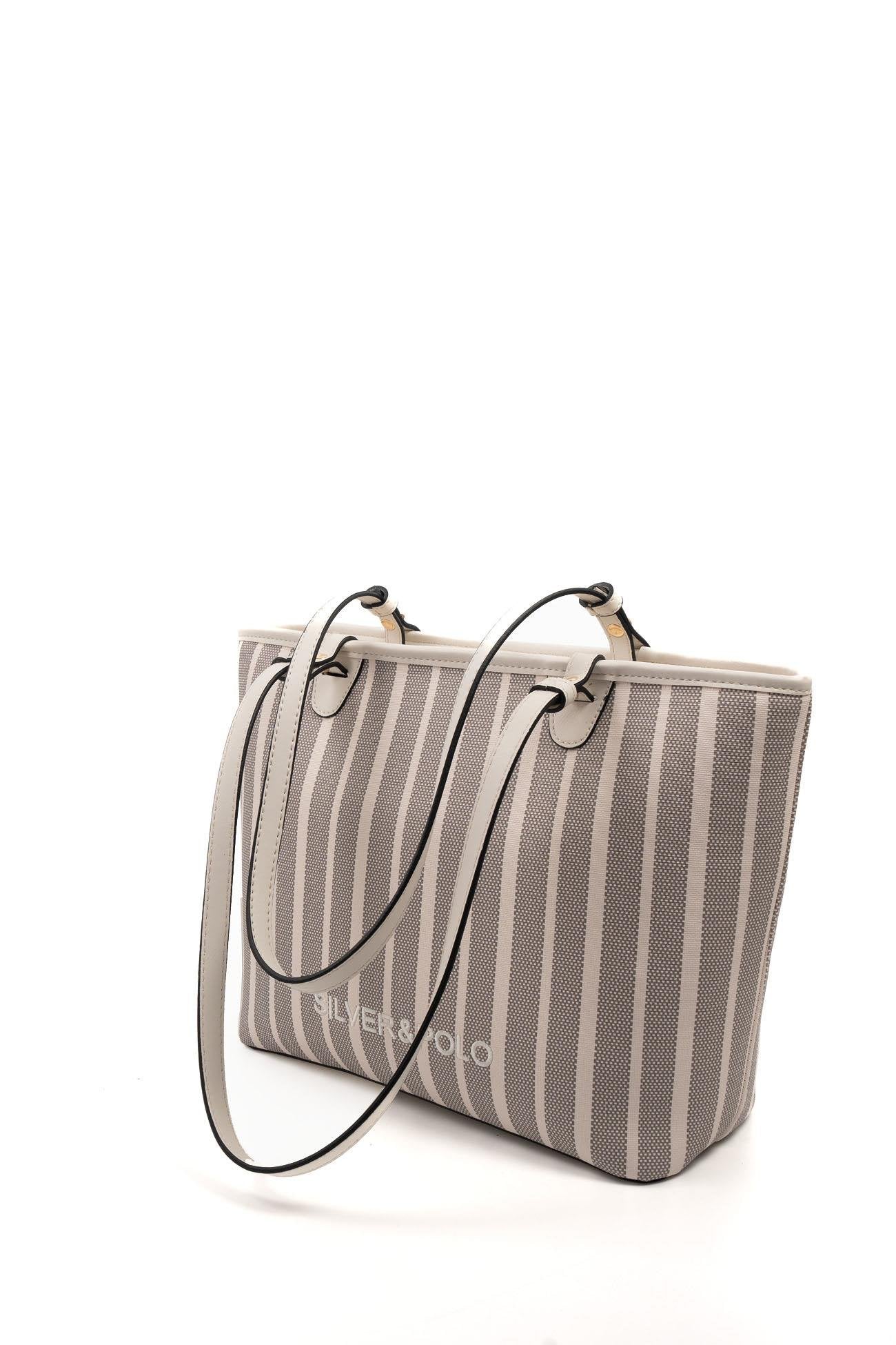 Silver & Polo Antrasit - Kemik SP1204 Kadın Omuz Çantası