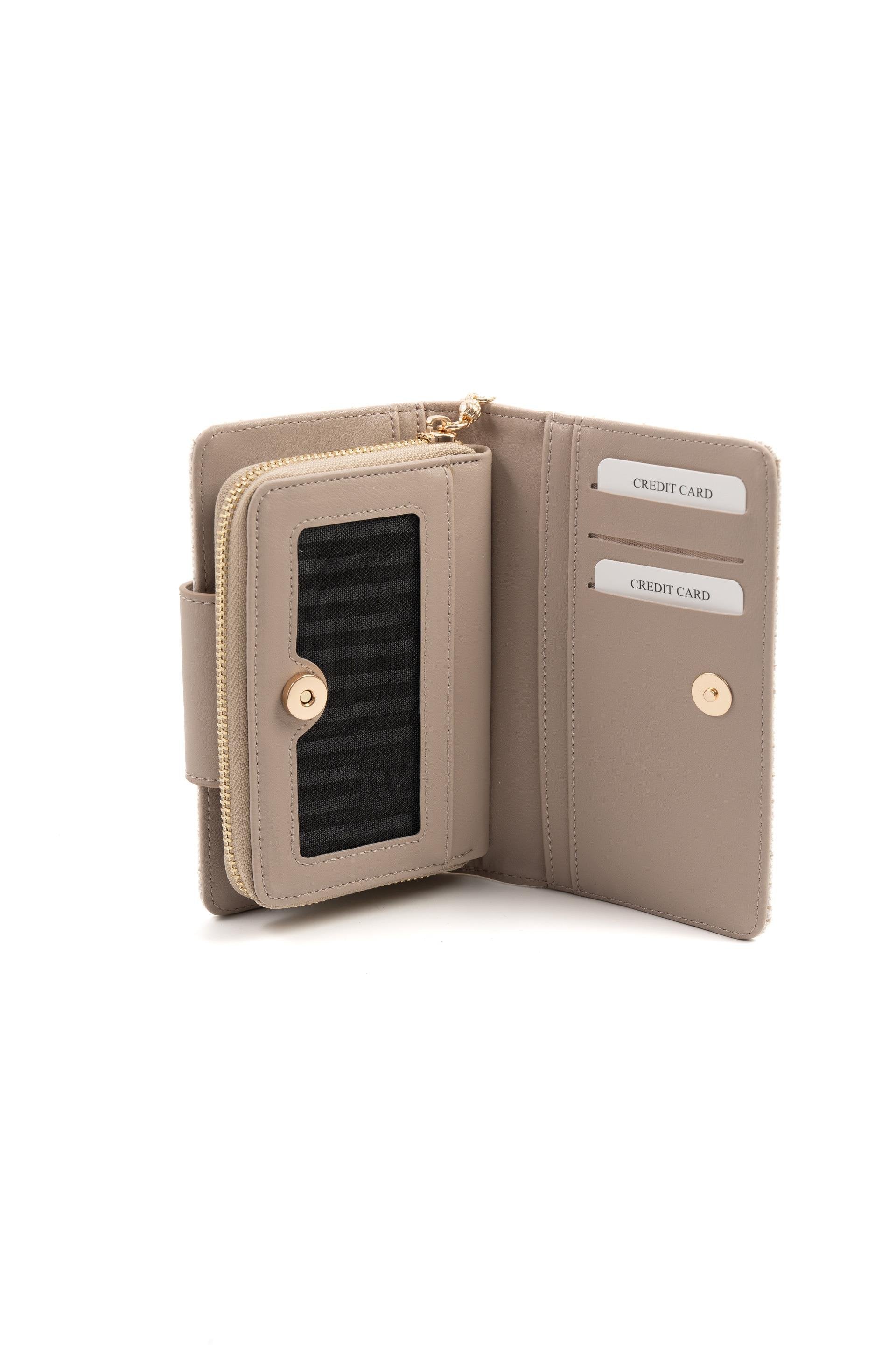 Silver & Polo Bej - Kum SP1202 Kadın Cüzdan & Kartlık