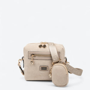 Silver & Polo SP1038 Kadın Çapraz Çanta Bej-Kum