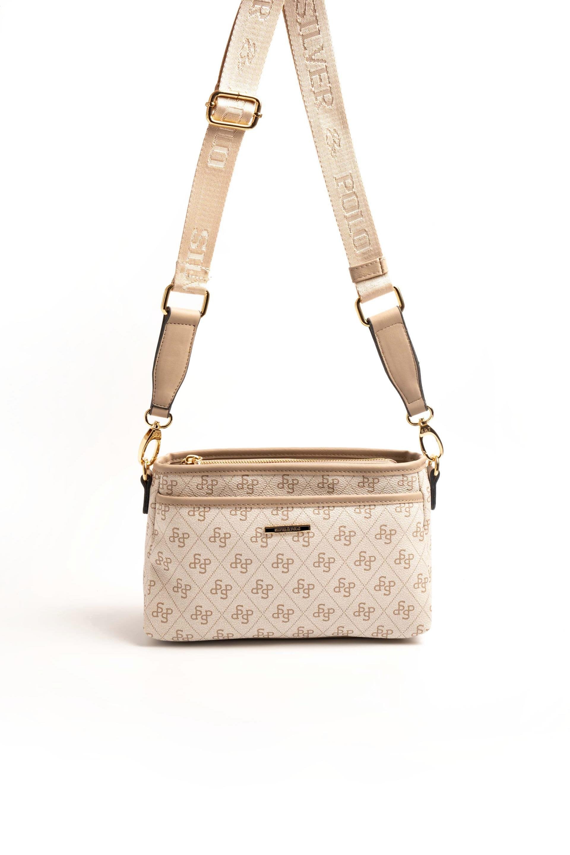 Silver & Polo Bej - Kum SP1184 Kadın Çapraz Çanta