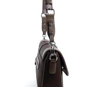 Silver & Polo Kahve - Vizon SP1182 Kadın Çapraz Çanta