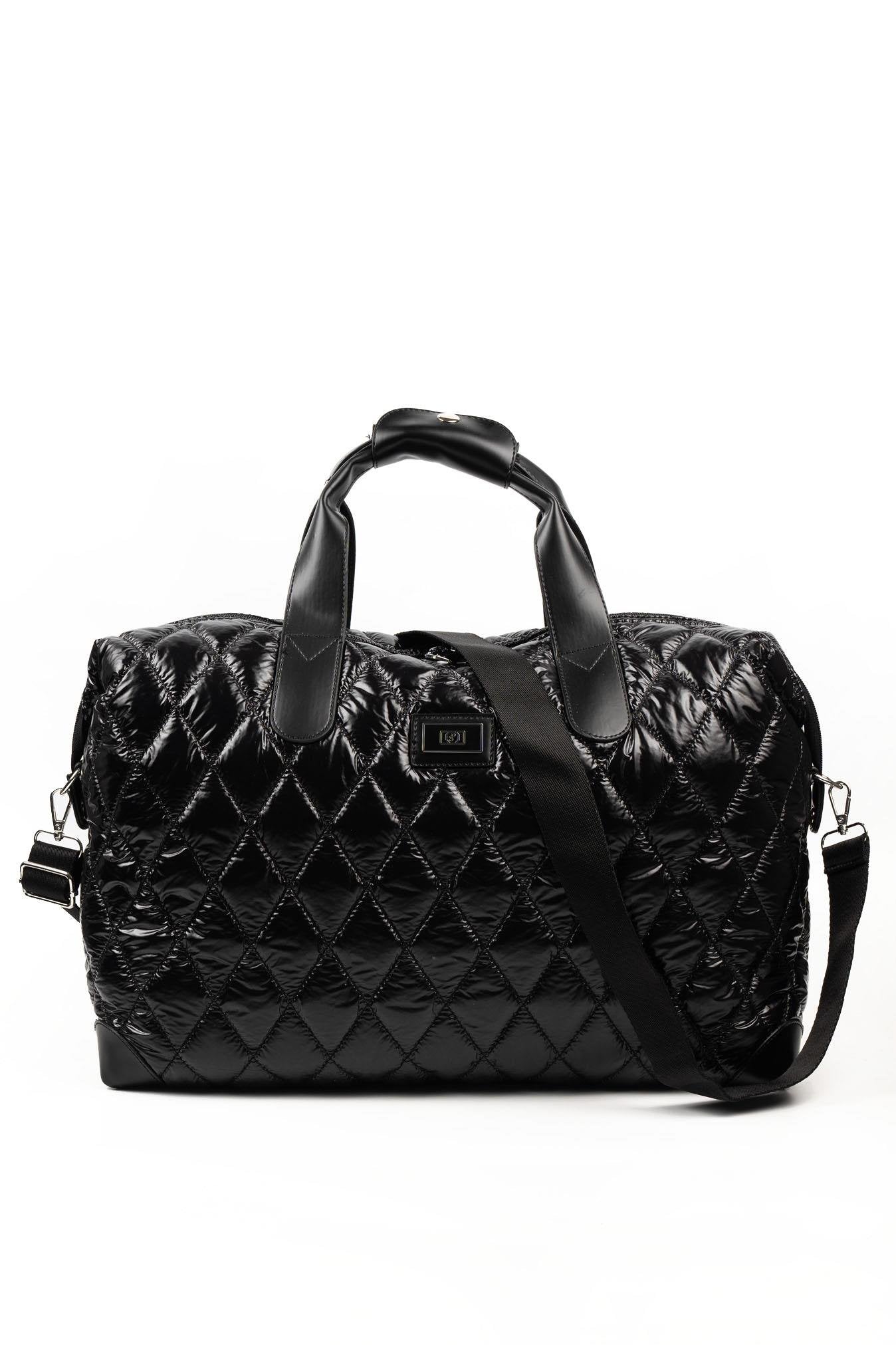 Silver & Polo Parlak Siyah SP1141 Kadın Seyahat Çantası