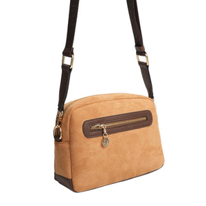 Silver & Polo SP1201 Kadın Çapraz Çanta Süet Taba-Kahve