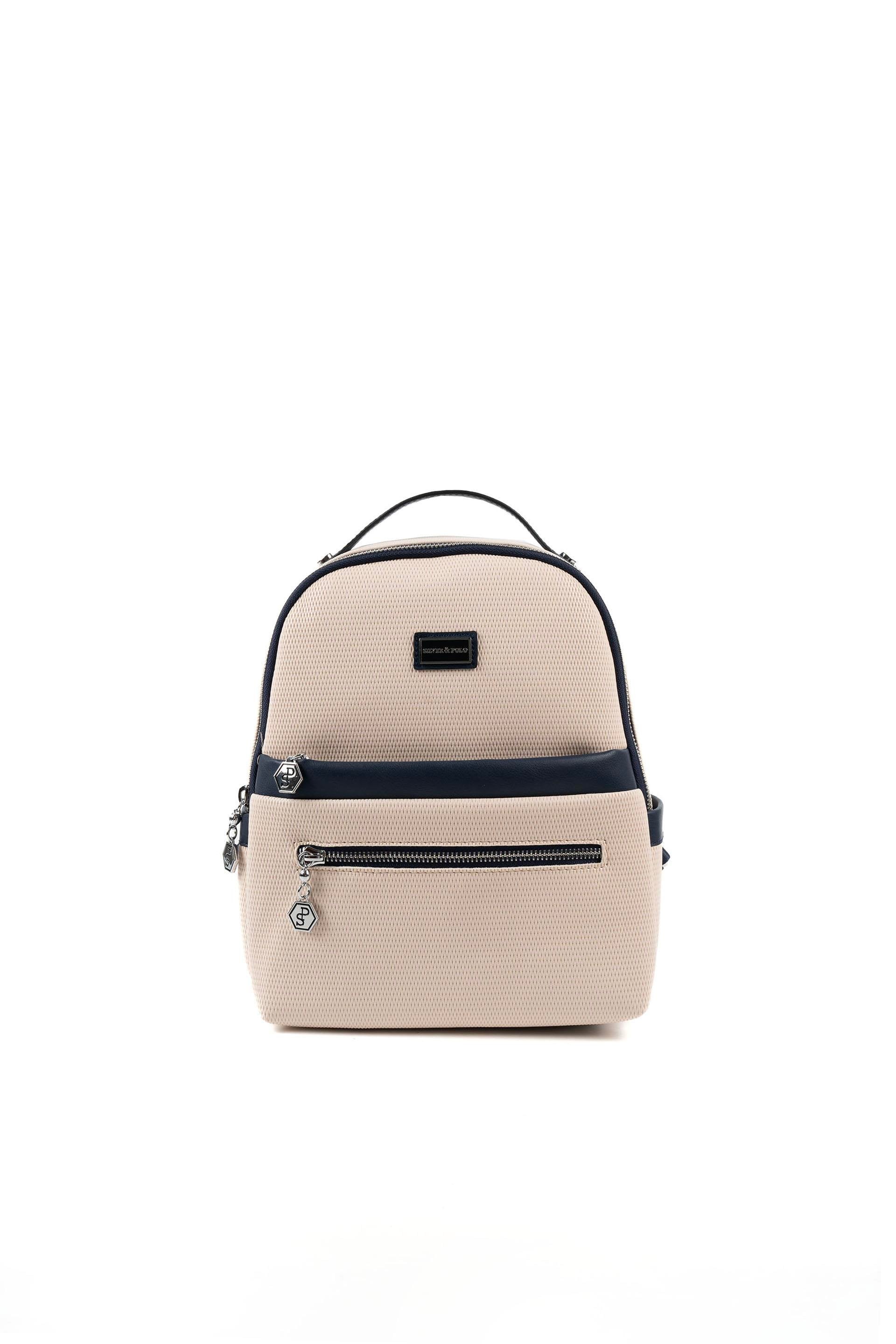 Silver & Polo Bej - Laci SP1061 Kadın Sırt Çantası