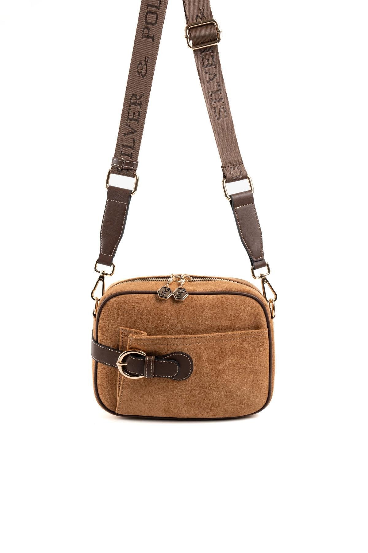 Silver & Polo Taba - Kahve SP1256 Kadın Çapraz Çanta