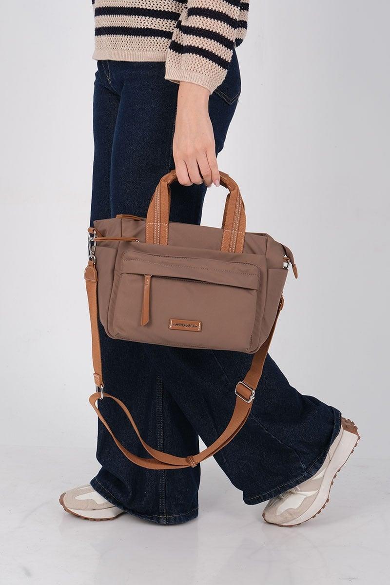 Silver & Polo SP1230 Kadın El Çantası Kahve-Taba