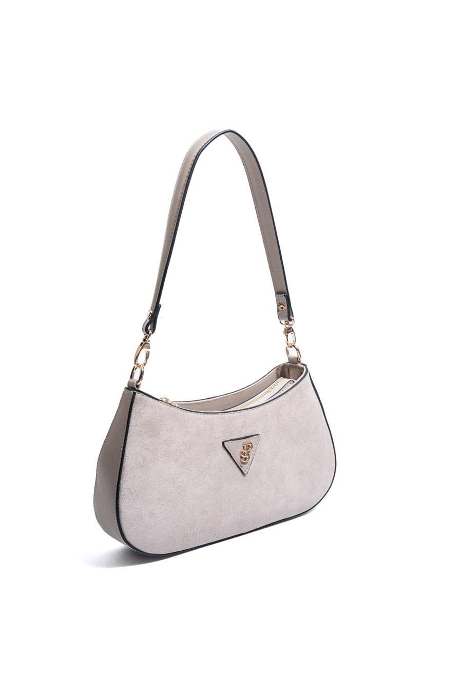 Silver & Polo SP1251 Kadın Omuz Çantası Süet Bej-Kum