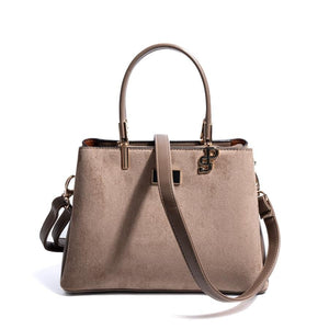 Silver & Polo SP1098 Kadın El Çantası Süet Vizon