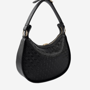 Silver & Polo SP1263 Kadın Omuz Çantası Logolu Siyah