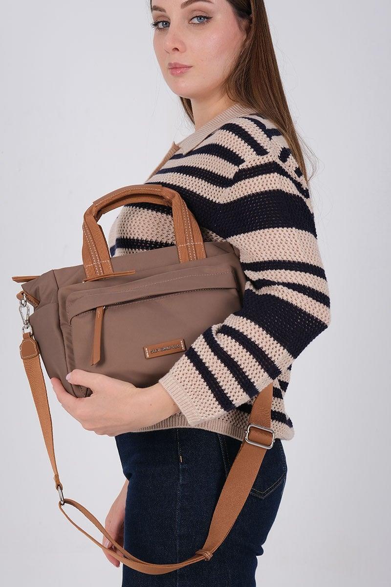 Silver & Polo SP1230 Kadın El Çantası Kahve-Taba