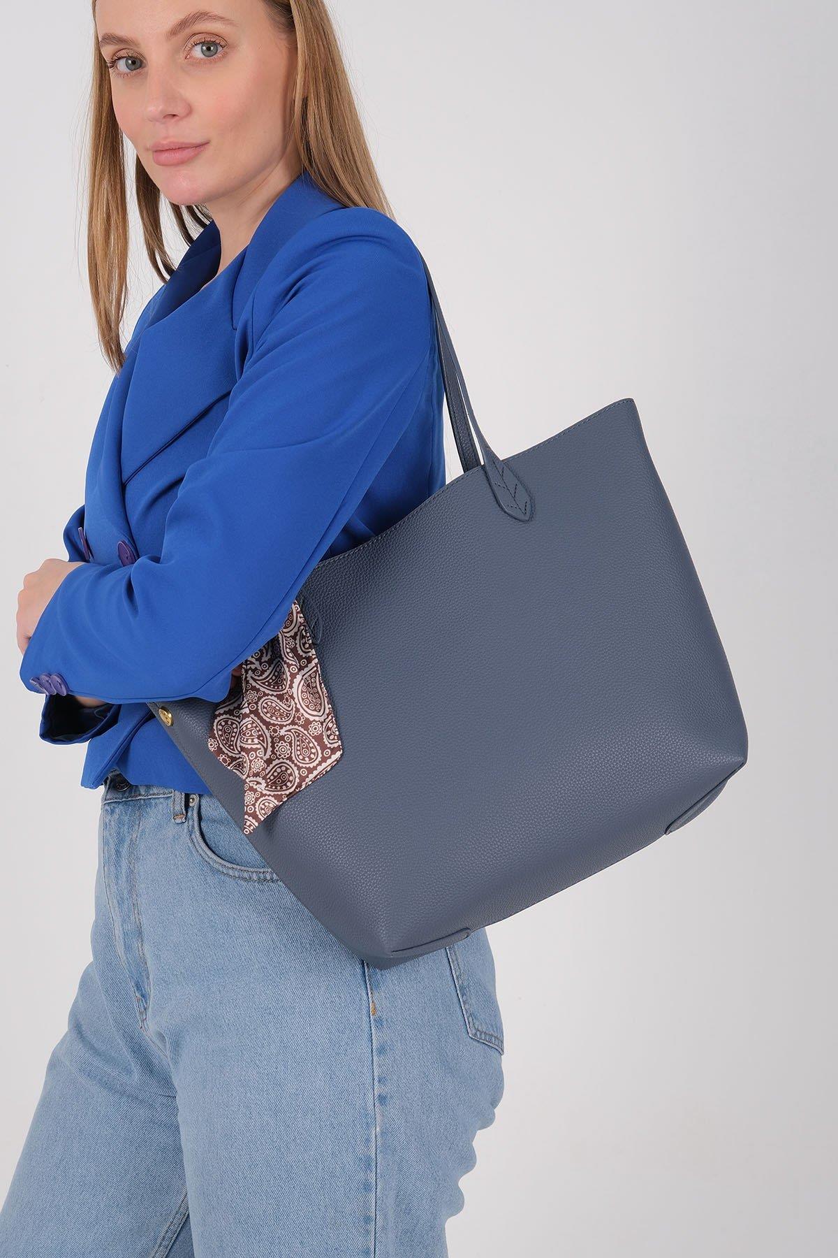 Silver & Polo SP1247 Kadın Omuz Çantası Mavi