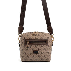 Silver & Polo Koyu Bej - Kahve SP1038 Kadın Çapraz Çanta