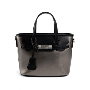 Silver & Polo Platin - Siyah SP1185 Kadın El Çantası