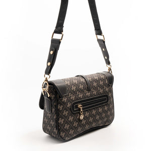 Silver & Polo Füme - Siyah SP1182 Kadın Çapraz Çanta