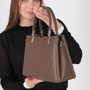 Silver & Polo SP1233 Kadın El Çantası Kahve
