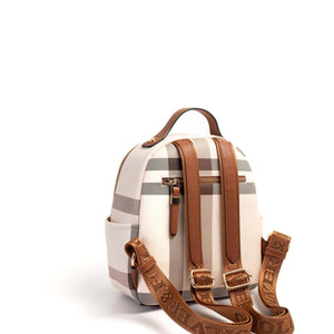 Silver & Polo Krem - Taba SP1130 Kadın Sırt Çantası