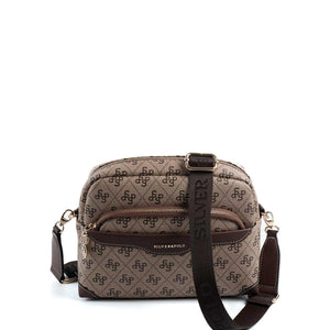 Silver & Polo Koyu Bej - Kahve SP1201 Kadın Çapraz Çanta