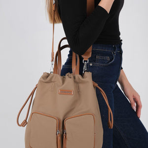 Silver & Polo SP1232 Kadın Sırt Çantası Vizon-Taba