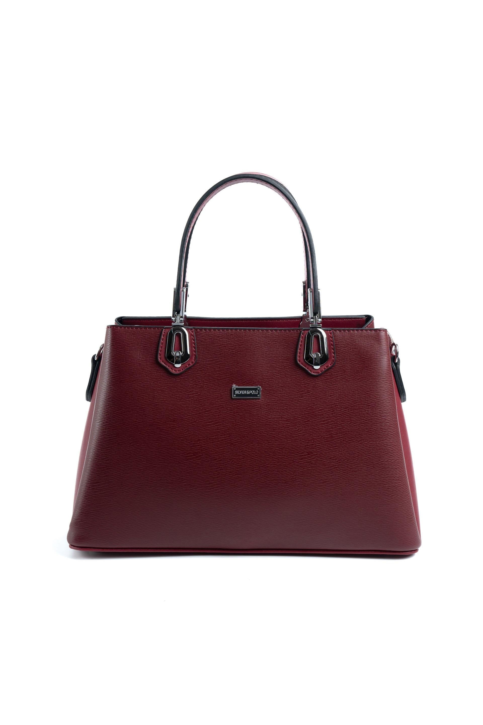 Silver & Polo Bordo SP1253 Kadın El Çantası