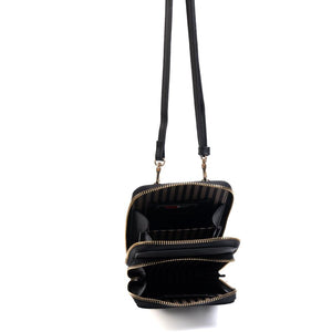 Silver & Polo SP1011 Kadın Telefon Çantası Süet Siyah