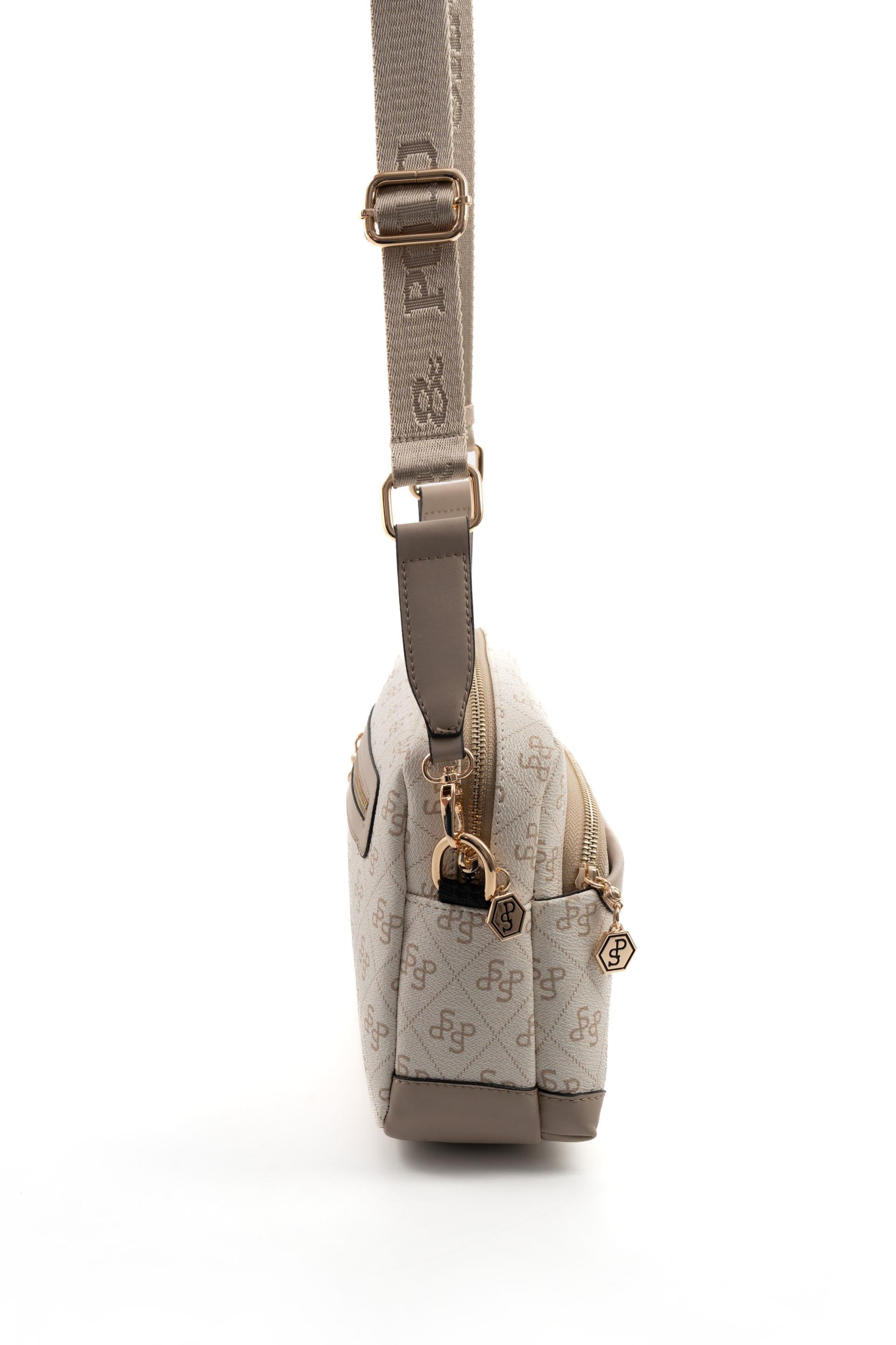 Silver & Polo Bej - Kum SP1201 Kadın Çapraz Çanta