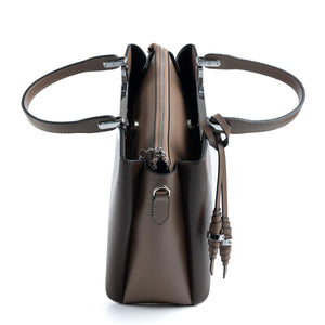 Silver & Polo Kahve - Vizon SP969 Kadın El Çantası