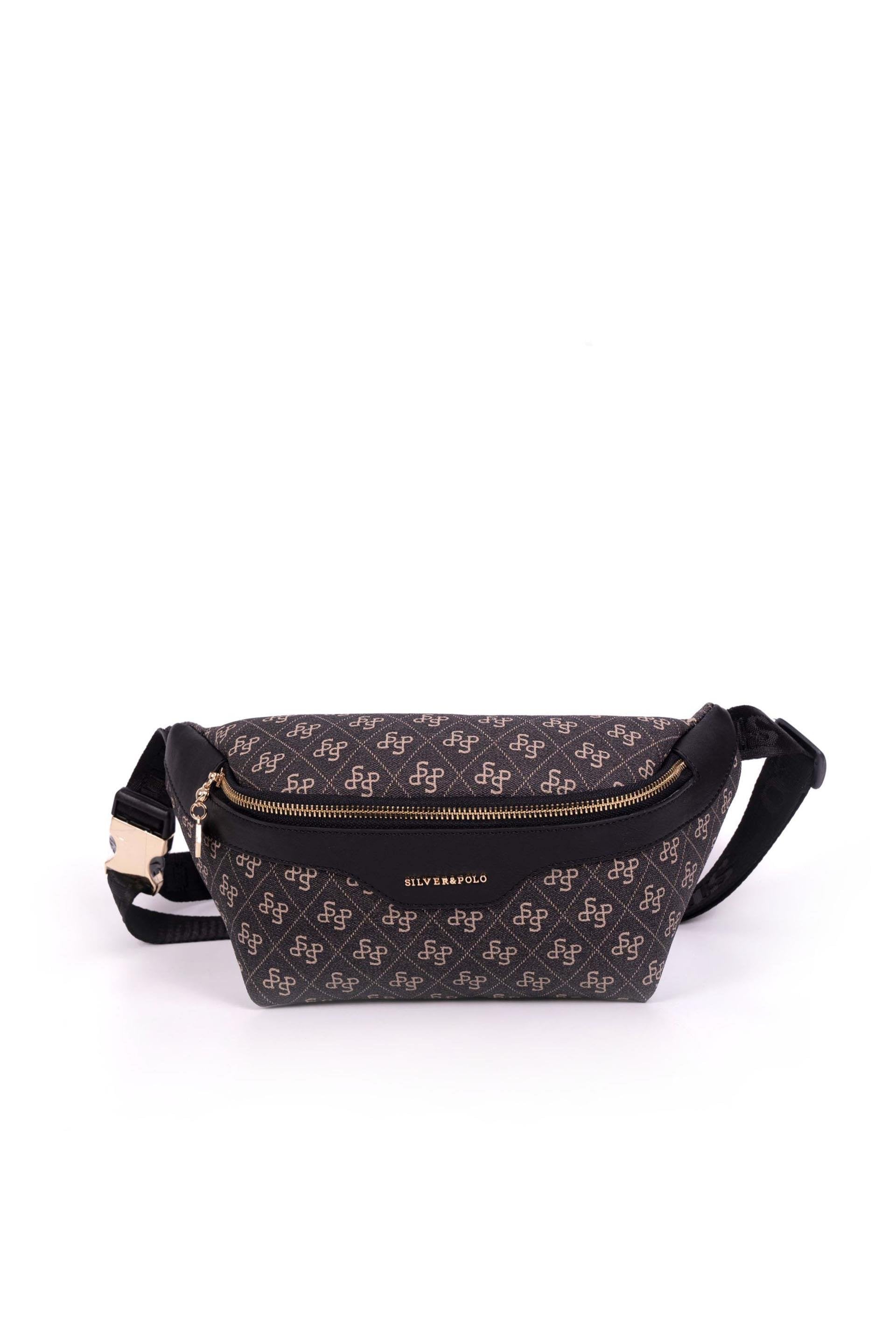 Silver & Polo Füme - Siyah SP1192 Kadın Bel Çantası