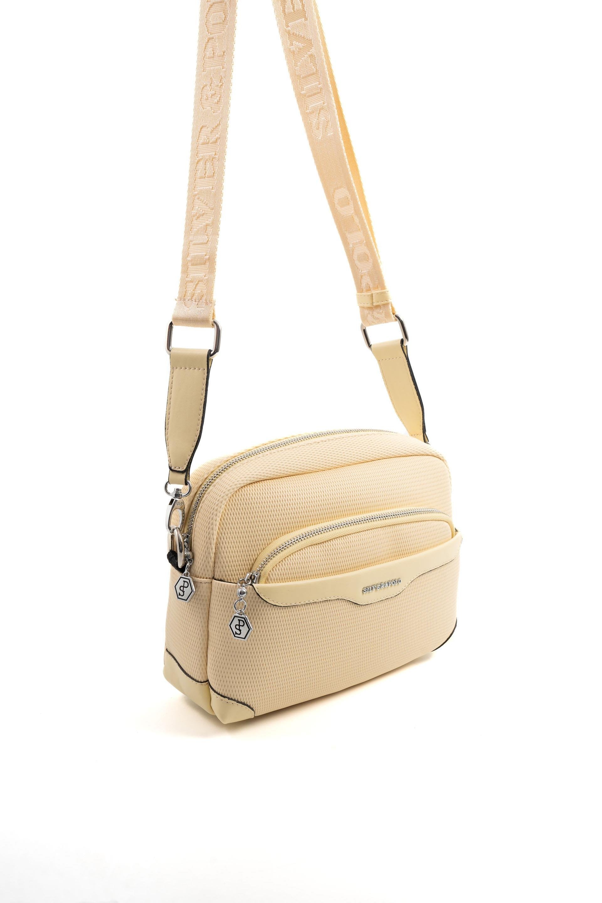 Silver & Polo Sarı SP1201 Kadın Çapraz Çanta