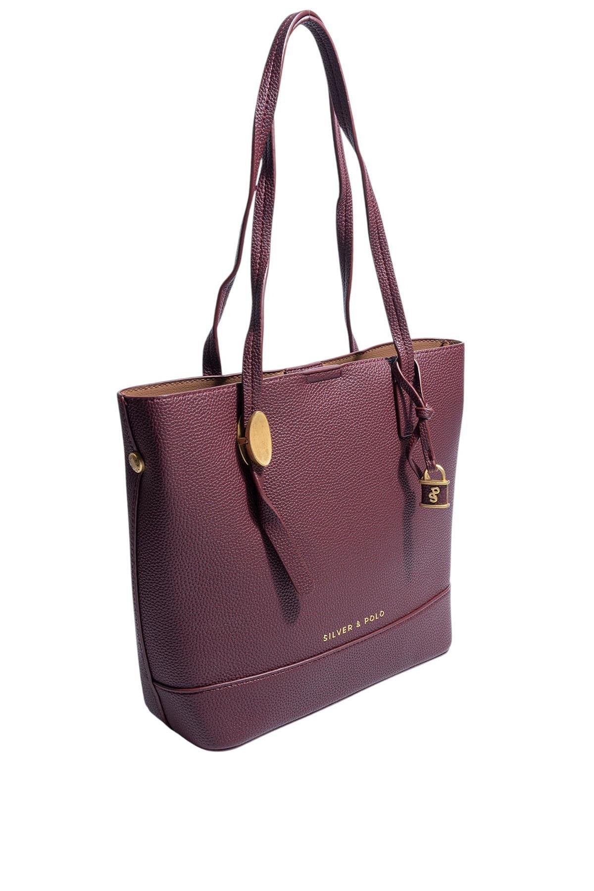 Silver & Polo SP1243 Kadın Omuz Çantası Bordo