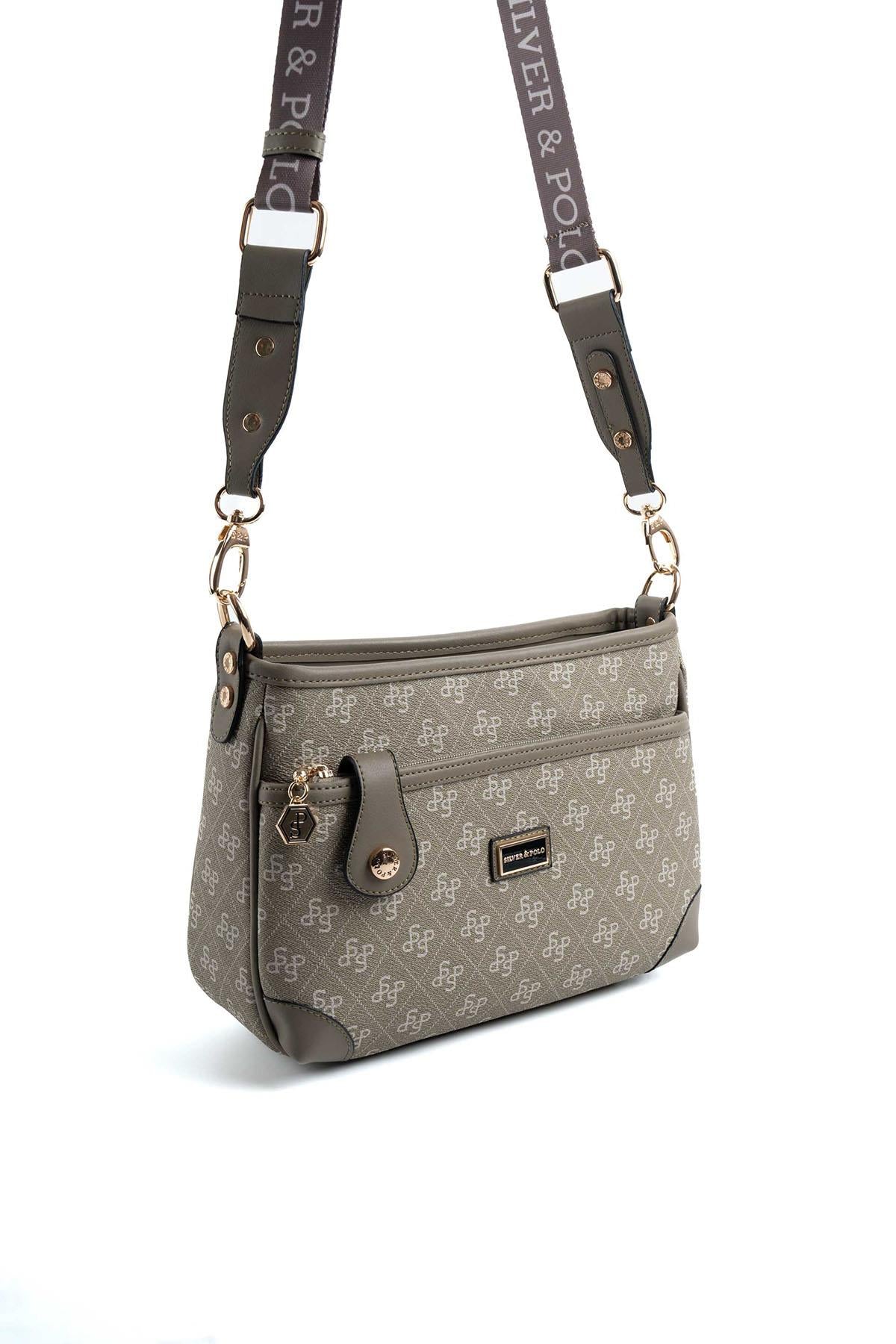 Silver & Polo Yeşil SP1160 Kadın Çapraz Çanta