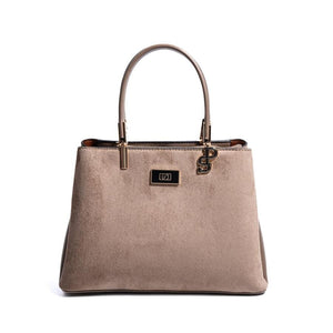 Silver & Polo SP1098 Kadın El Çantası Süet Vizon