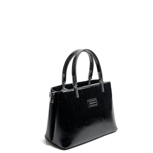 Silver & Polo SP987 Kadın El Çantası Alaska Siyah-Rugan Siyah