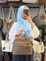 Nas Bag Vizon Taba Çok Bölmeli & Askılı Spor Şık Omuz Çantası Fonksiyonel & Modern Günlük Çanta - 869