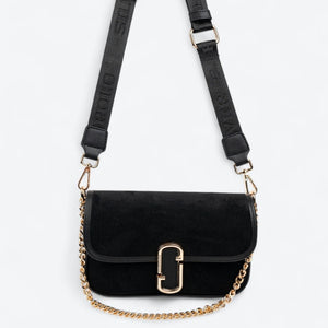 Silver & Polo SP1171 Kadın Omuz Çantası Süet Siyah