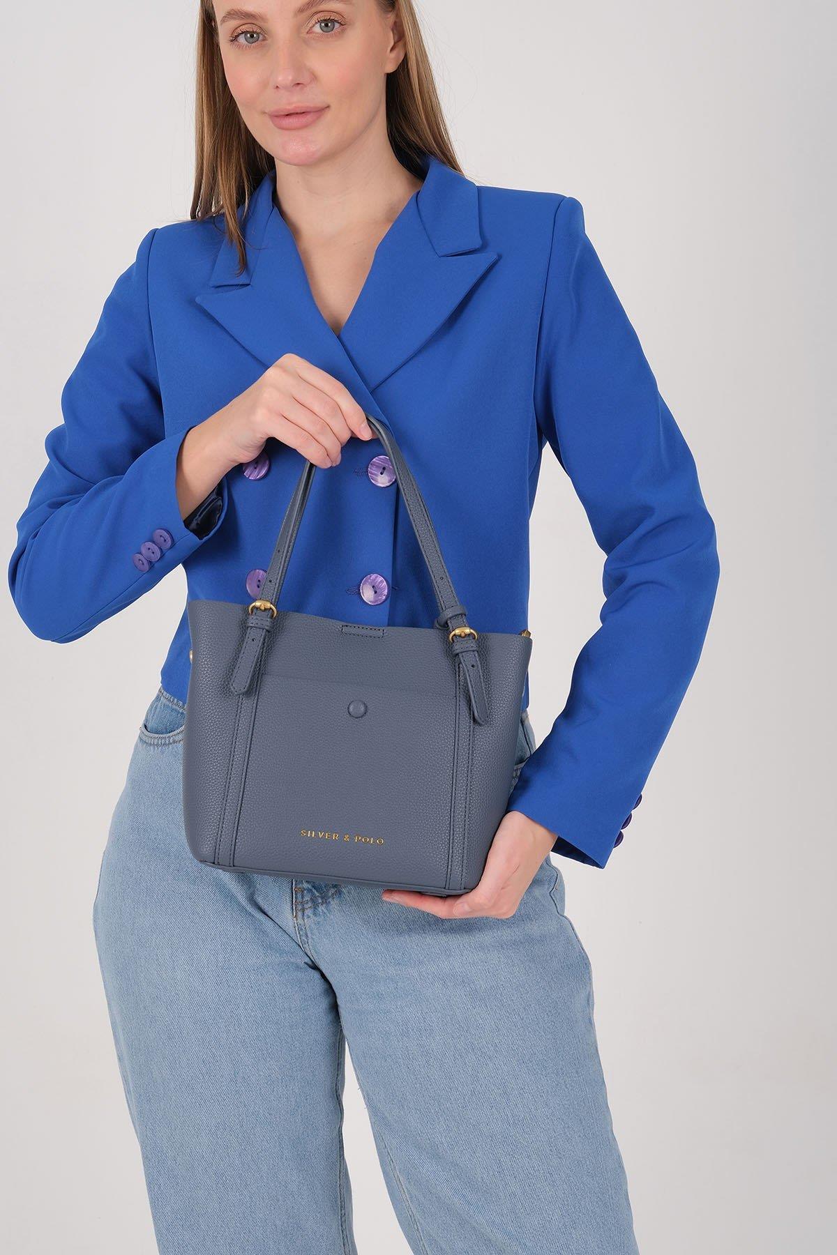Silver & Polo SP1244 Kadın Omuz Çantası Mavi