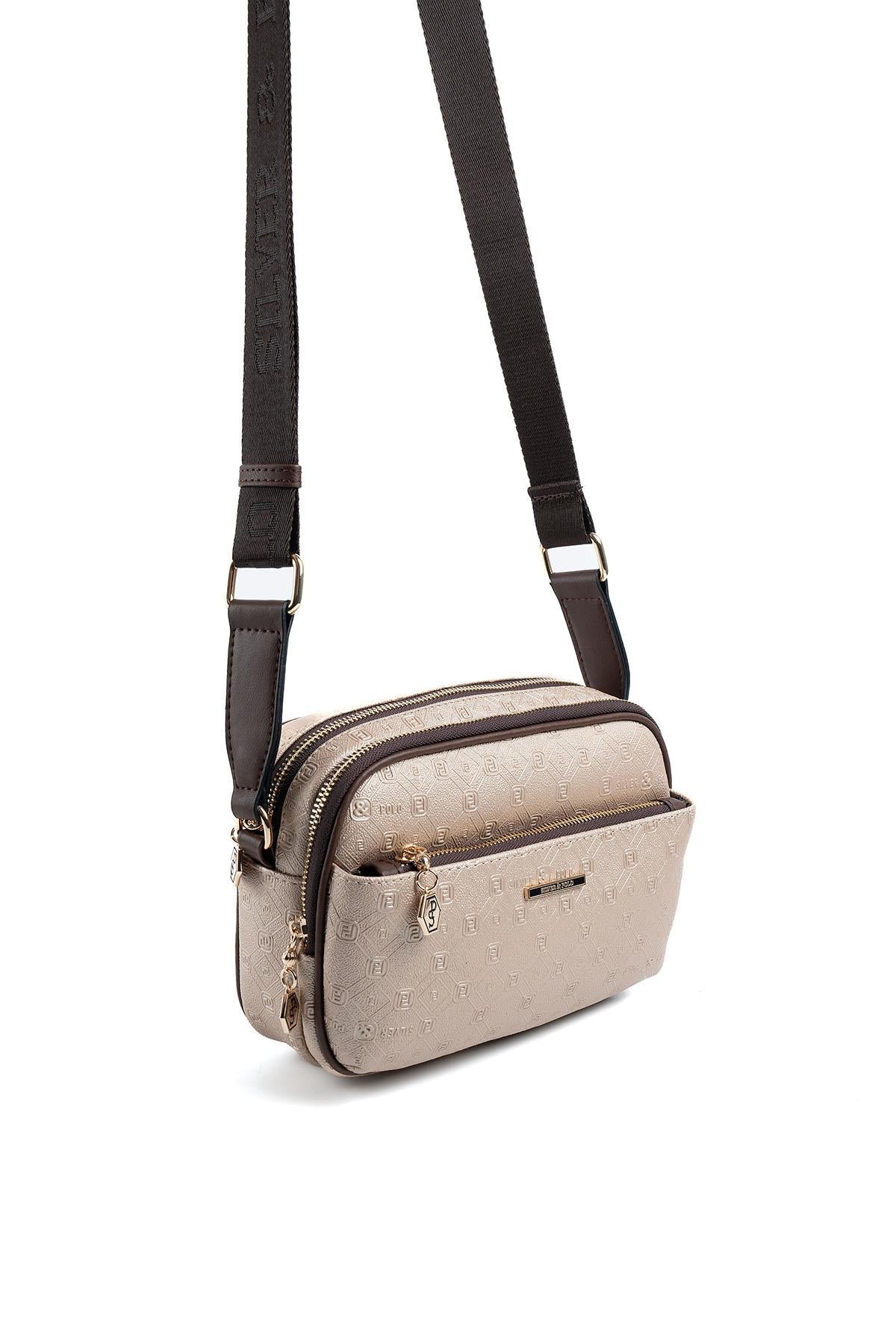 Silver & Polo Nut - Kahve SP1162 Kadın Çapraz Çanta
