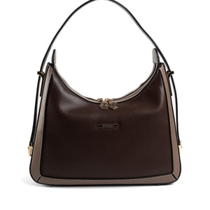 Silver & Polo Kahve - Vizon SP1187 Kadın Omuz Çantası