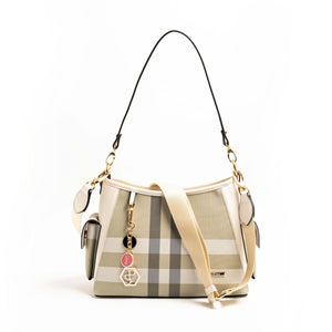 Silver & Polo A.Yeşil - Kemik SP1183 Kadın Omuz Çantası