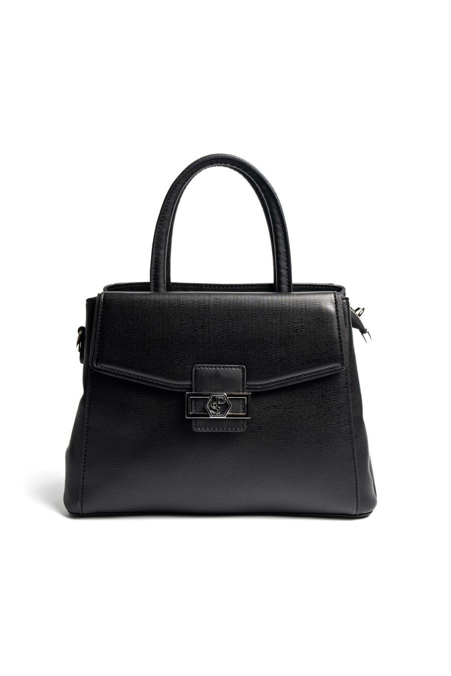 Silver & Polo SP1264 Kadın El Çantası Düz Siyah