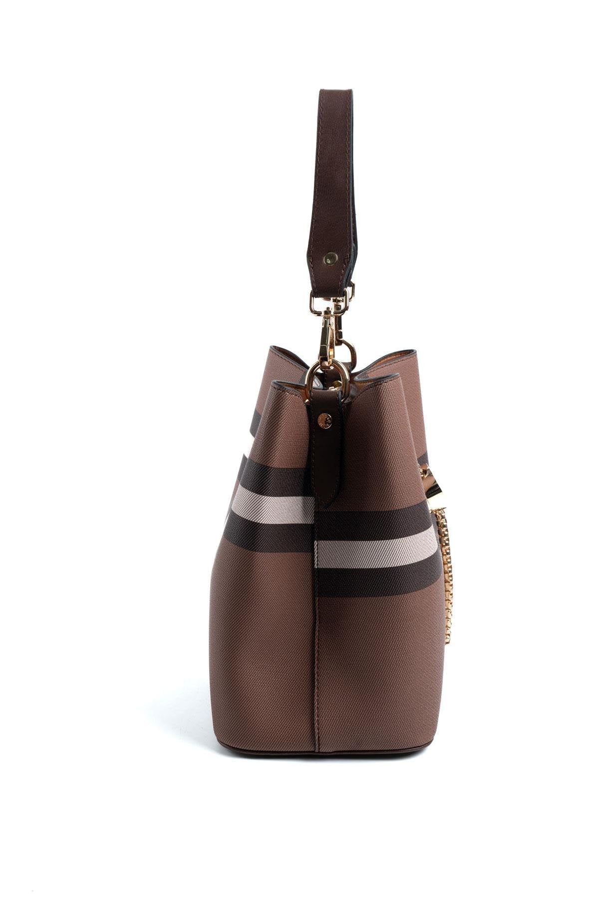 Silver & Polo Koyu Kahve SP967 Kadın Çapraz Çanta