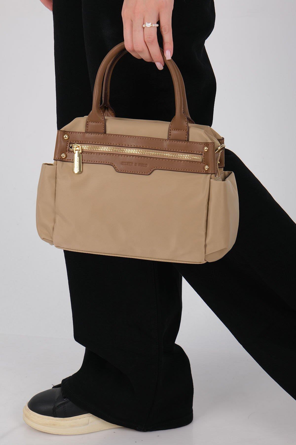 Silver & Polo SP1219 Kadın El Çantası Vizon-Camel