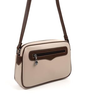 Silver & Polo Bej - Kahve SP491 Kadın Çapraz Çanta
