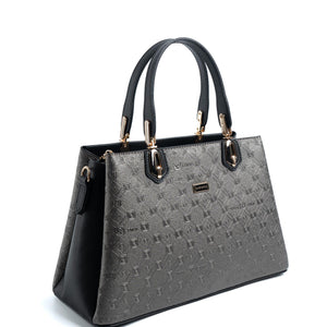 Silver & Polo Platin - Siyah SP1253 Kadın El Çantası