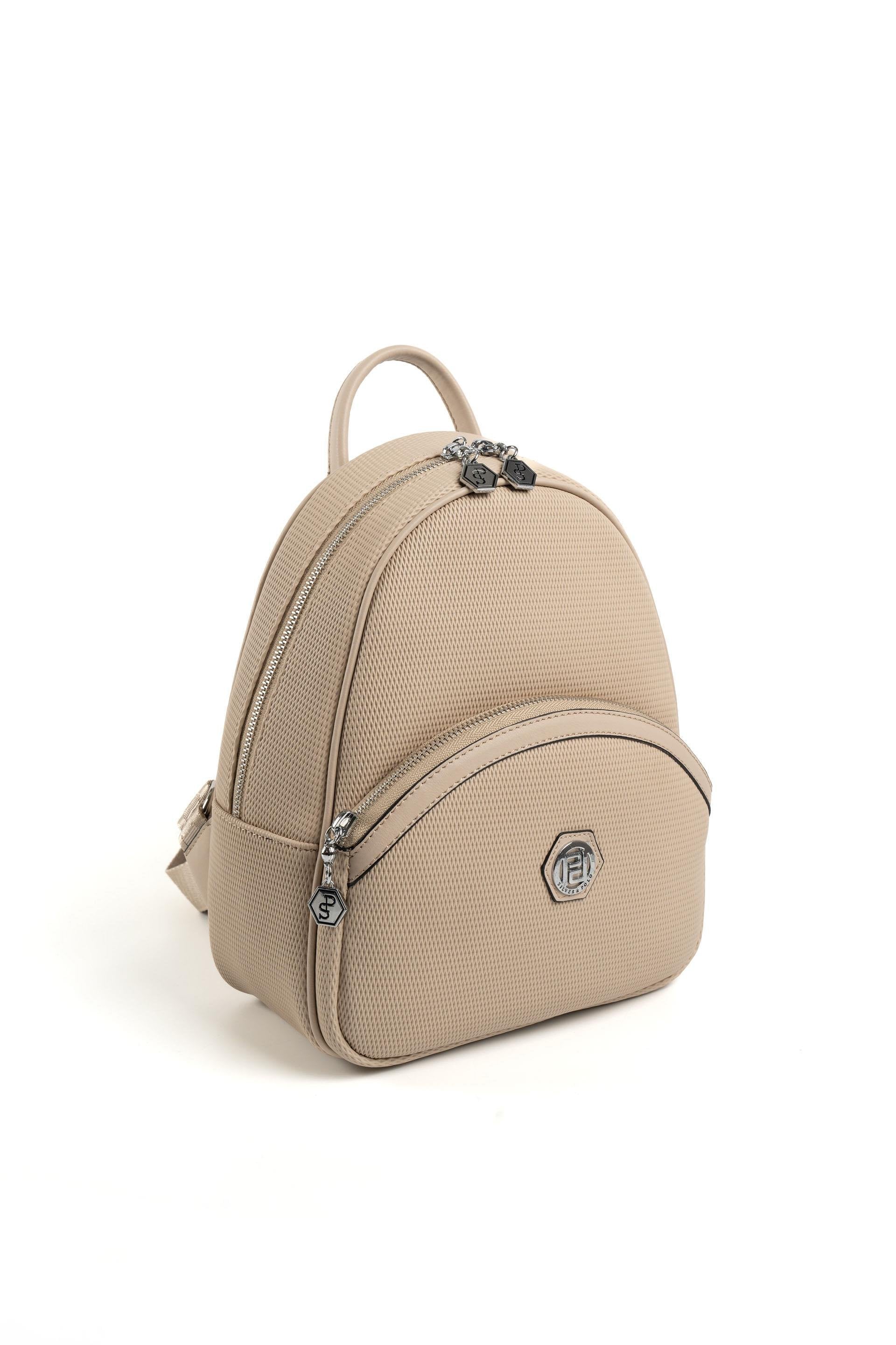 Silver & Polo Kum Bej SP945 Kadın Sırt Çantası